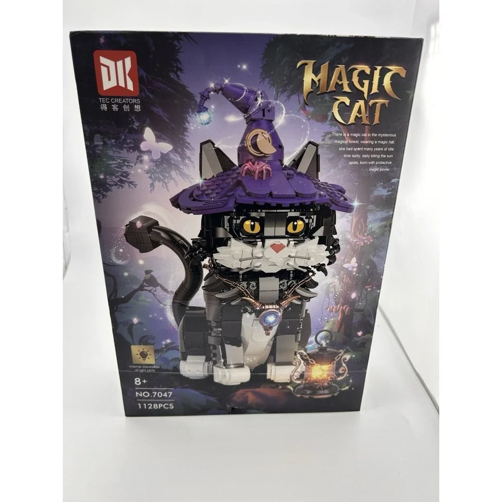 Magic Cat Building Blocks for Adult, Collectible Cat Model Set